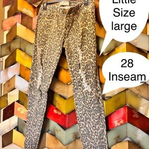 Chic Leopard Print Skinny Jeans